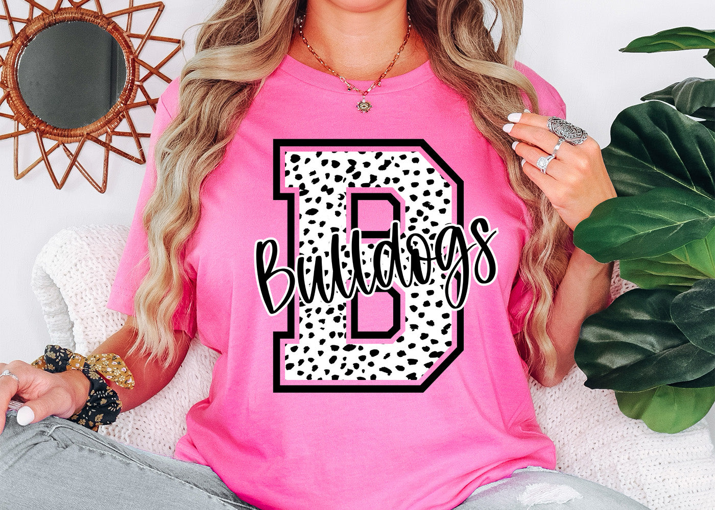 B Bulldogs Black & White Custom Tshirt