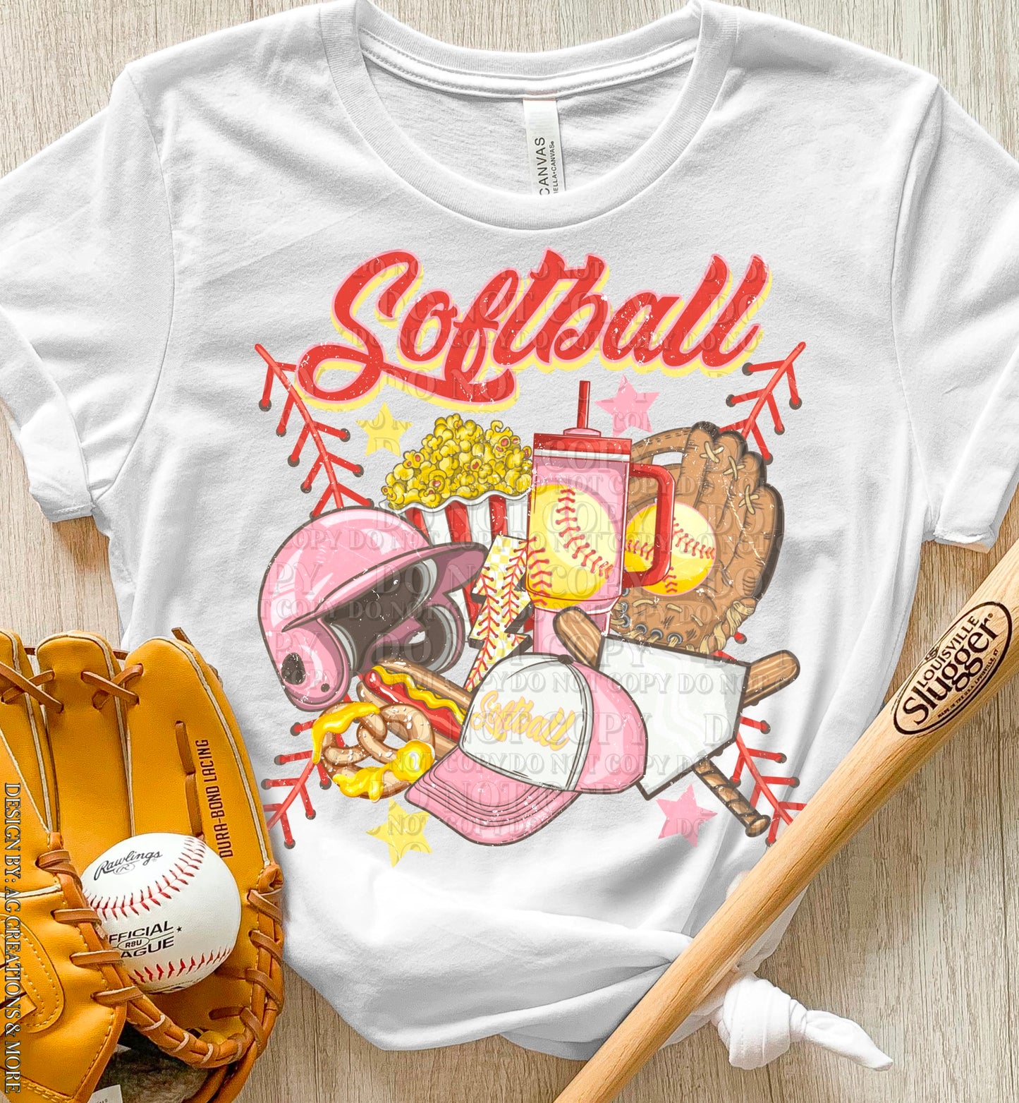 Copy of All The Good Things -Softball Custom Tshirt