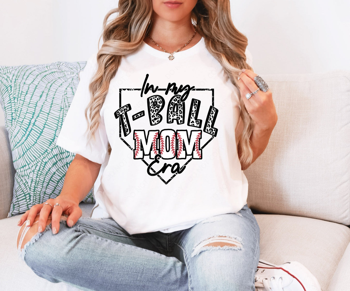 In My T-Ball Mom Era Custom Tshirt