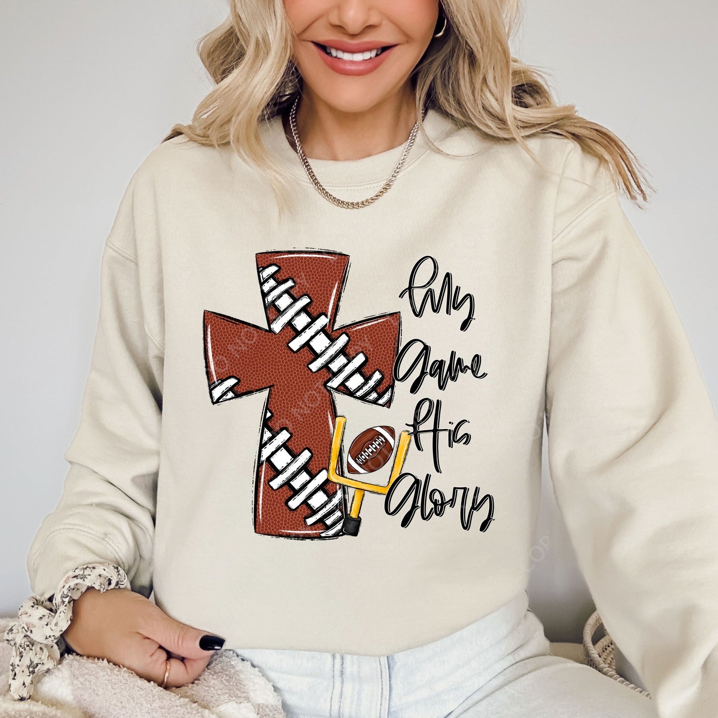 My Game His Glory Football Custom Tshirt