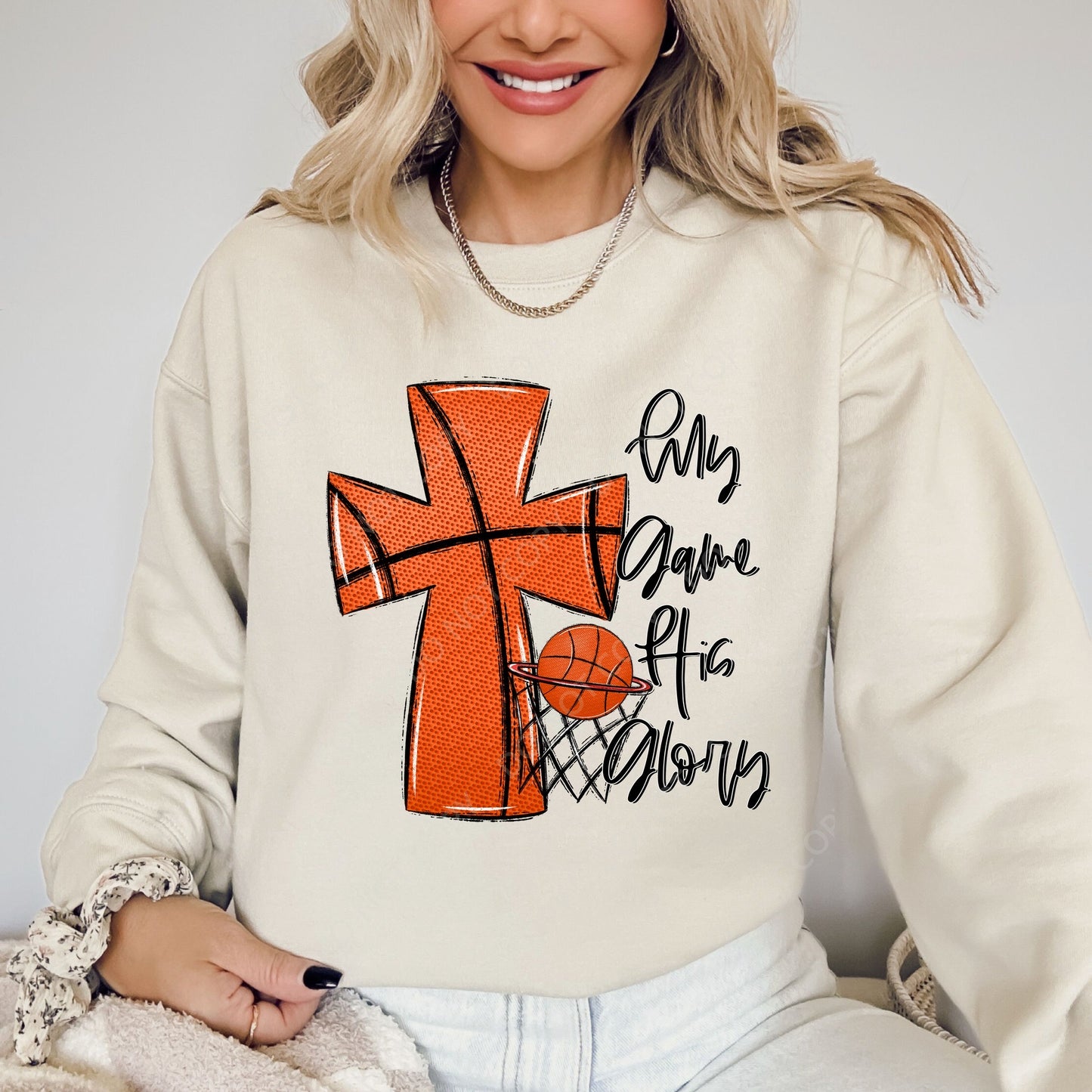 My Game His Glory Basketball Custom Tshirt