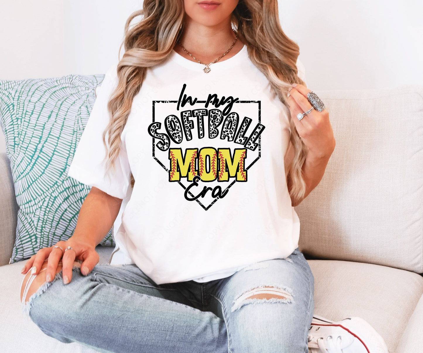 In My Softball Mom Era Custom Tshirt