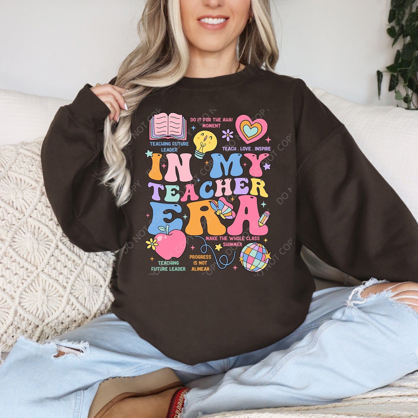 In My Teacher Era Collage Custom Tshirt