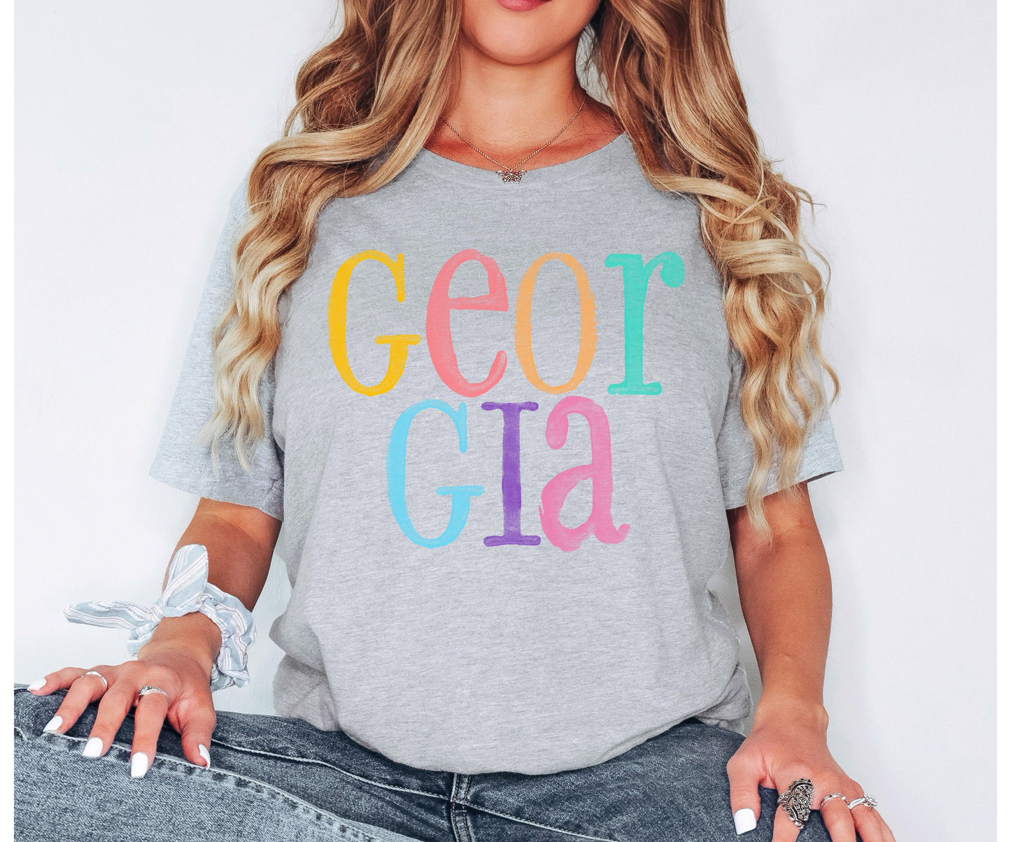 Colorful GEORGIA Custom Tshirt