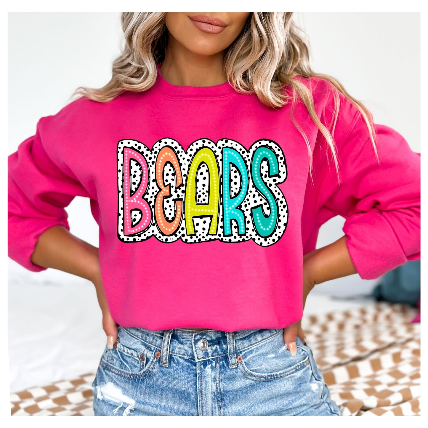 Colorful BEARS Mascot Custom Tshirt