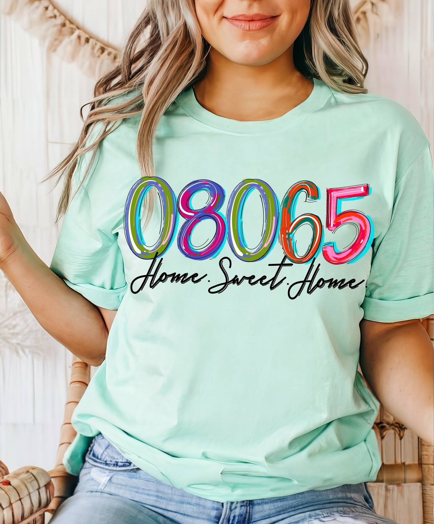 Home Sweet Home Zipcode Custom Tshirt