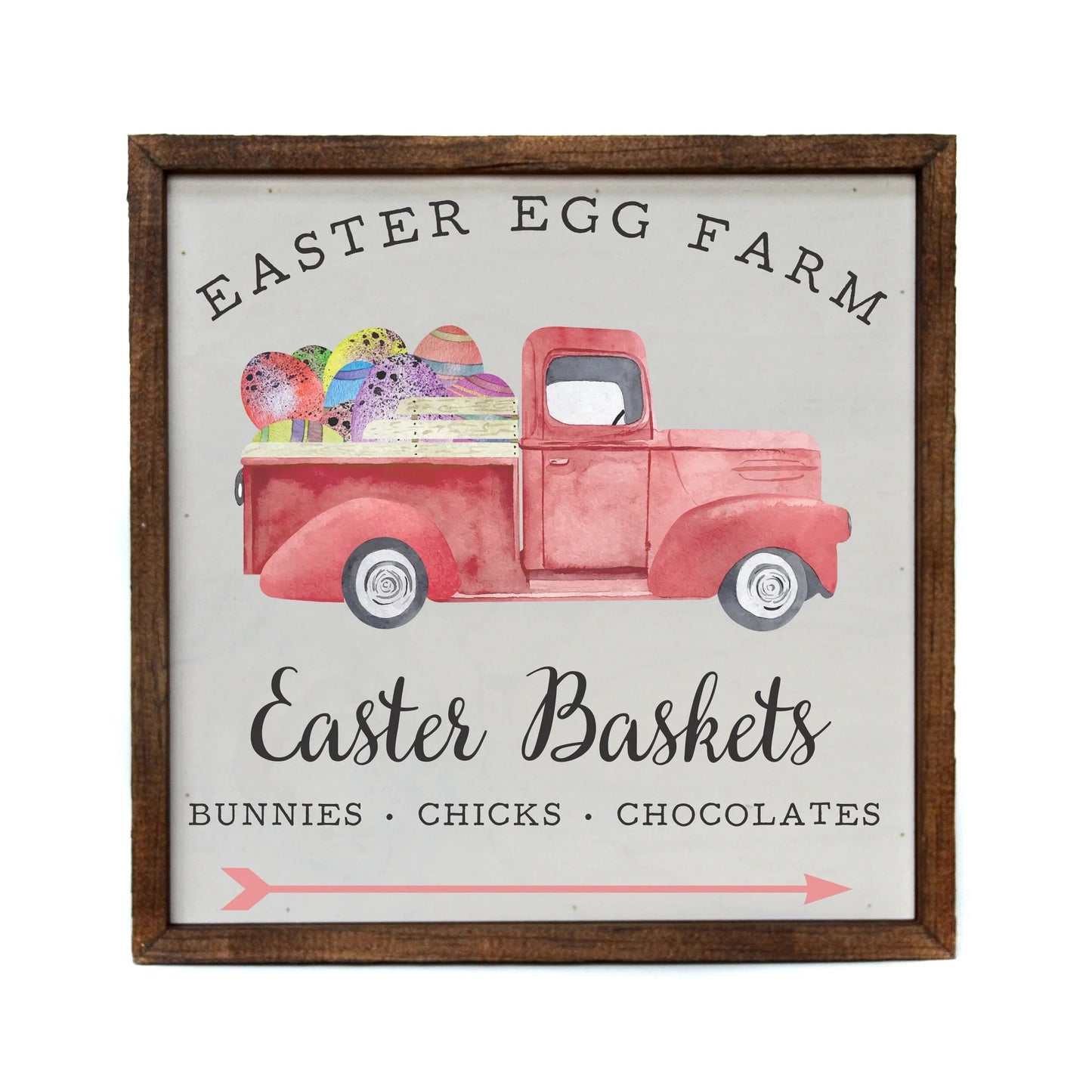 "EASTER BASKETS" 10x10 WOODEN SIGN