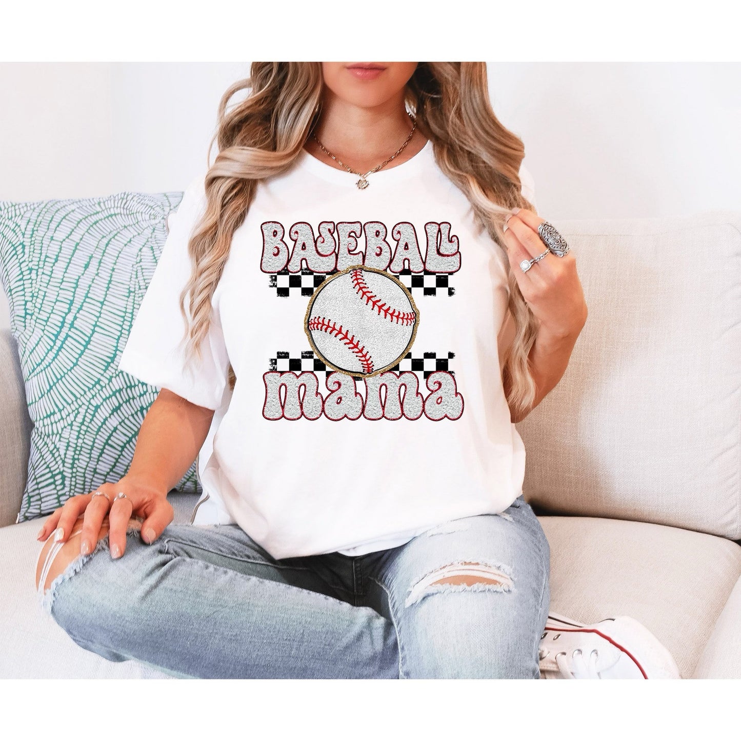 Baseball Mama Custom Tshirt