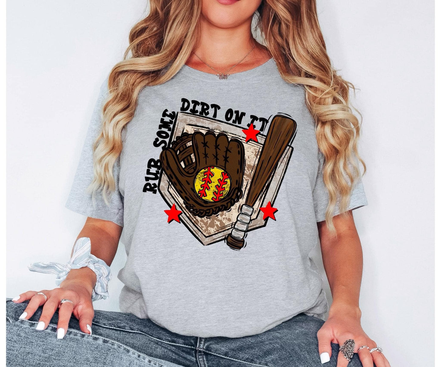 Rub Some Dirt On It Softball Custom Tshirt