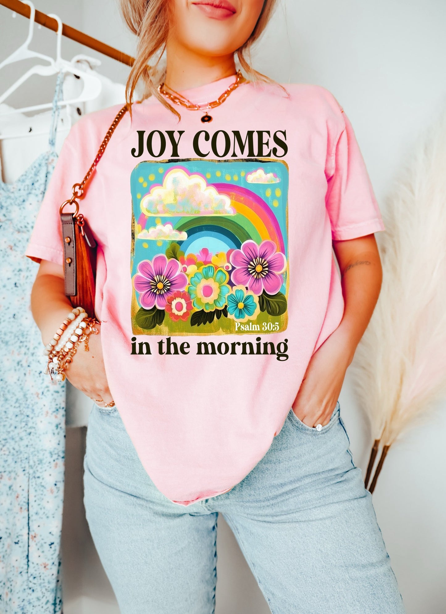 Joy Comes In the Morning Custom T-shirt