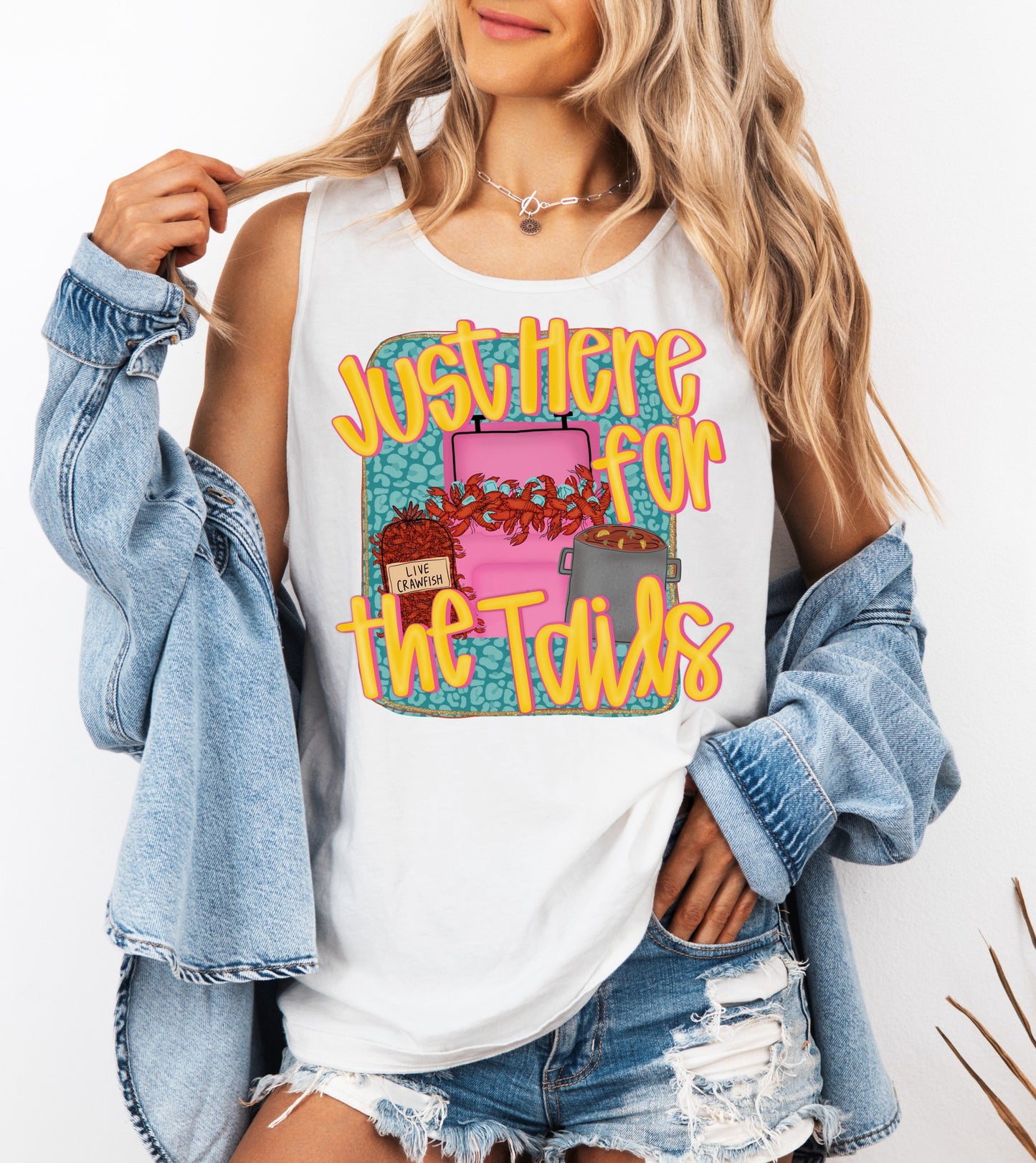 Just Here for the Tails Custom T-shirt