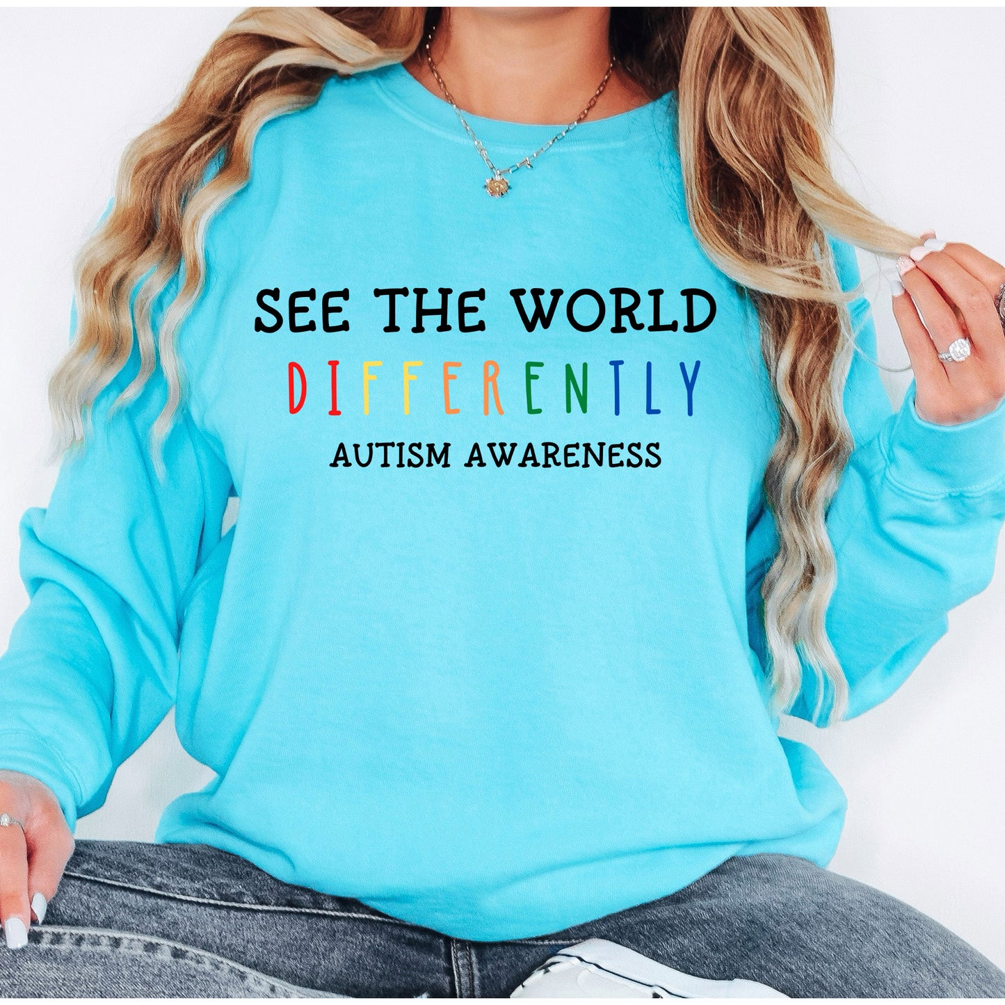 I See The World Differently Autism Custom Tshirt