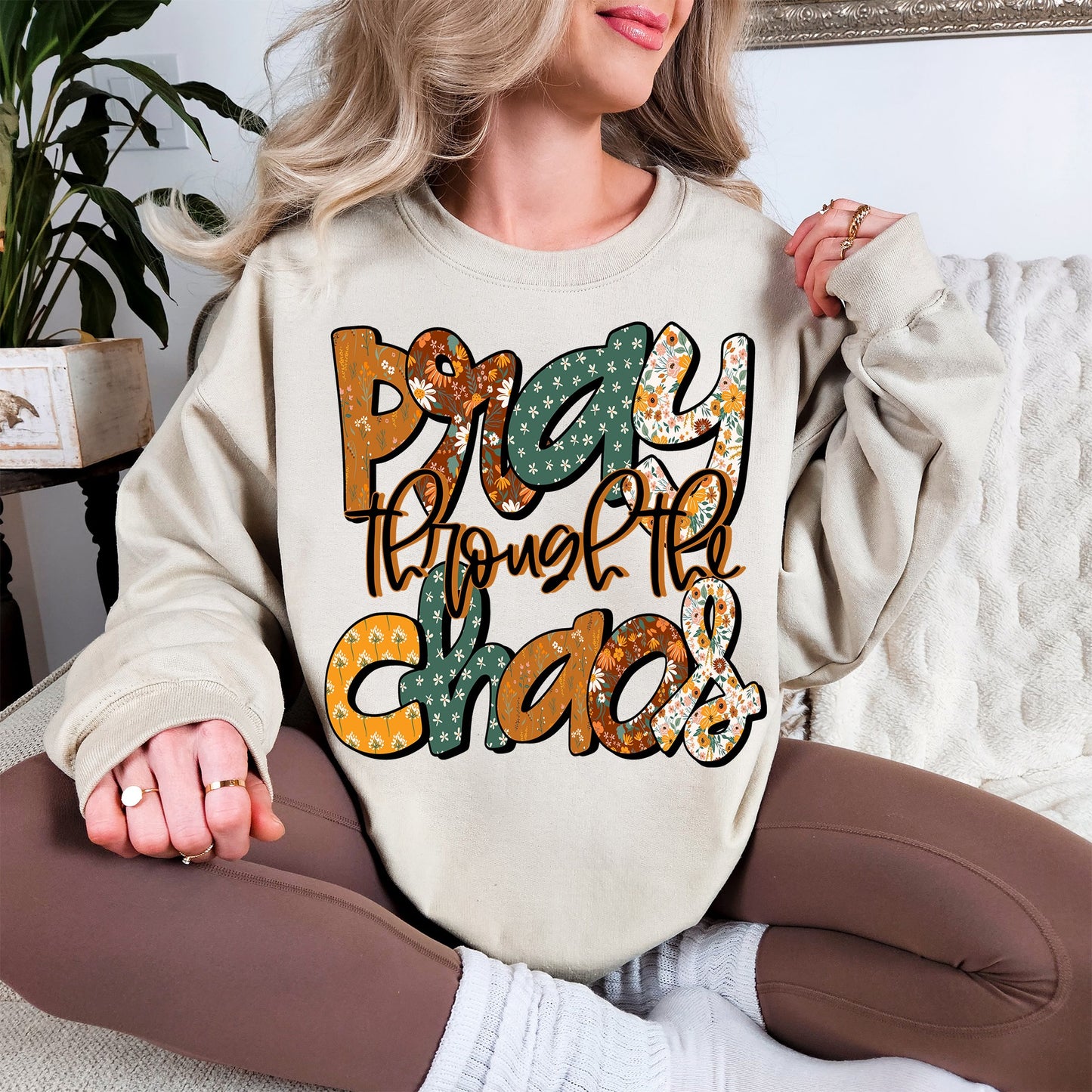 Pray Through Chaos Custom Tshirt