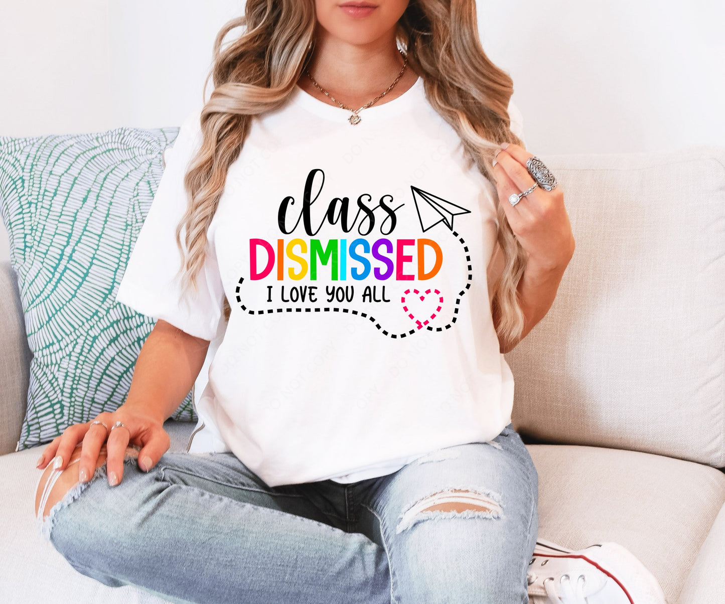 Class Dismissed I Love You All Teacher Custom Tshirt