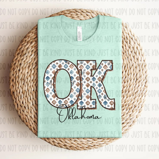 Ok Oklahoma Custom T-shirt