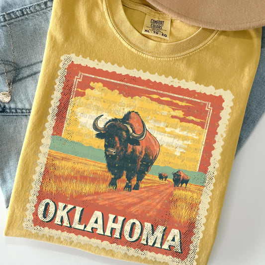 Oklahoma State Stamp Custom T-shirt