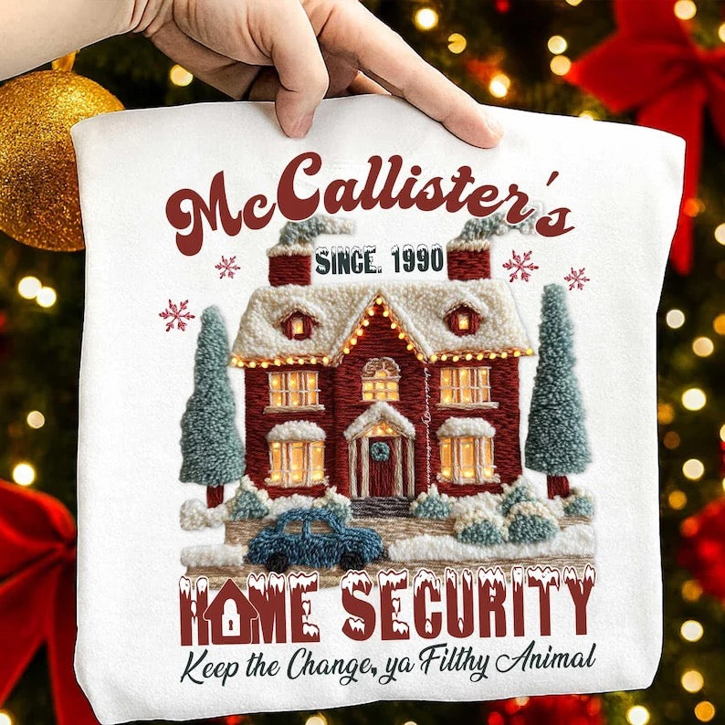 The McCallister's home security Custom T-shirt