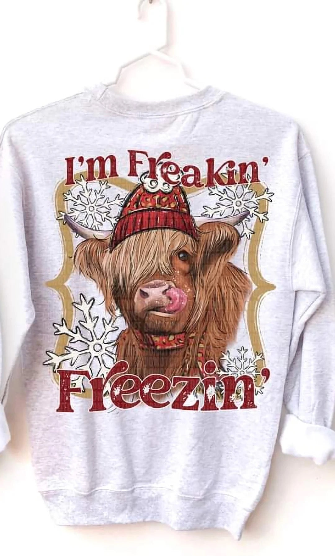 I'm Freaking Freezin' with Cow Custom T-shirt