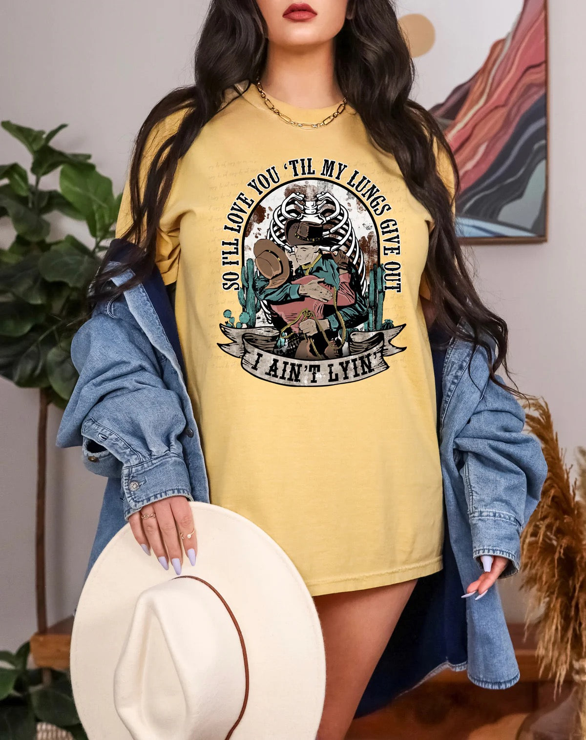 So I'll Love You Til My Lungs Give Out I Ain't Lyin' Custom T-shirt